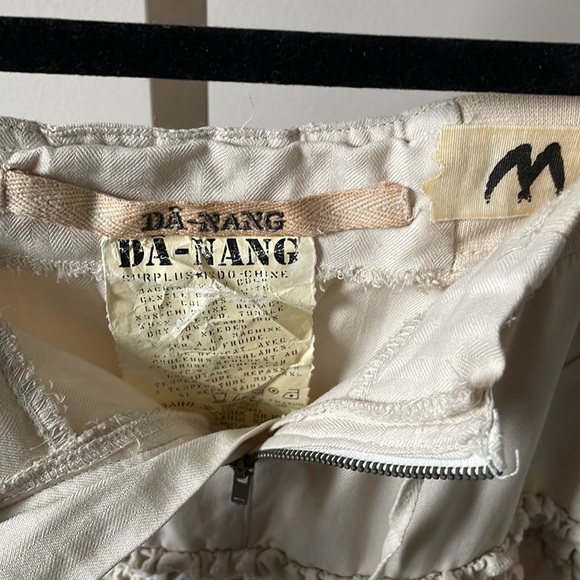 Da-Nang cream zip cargo skirt sz M 2000s style - Picture 3 of 5